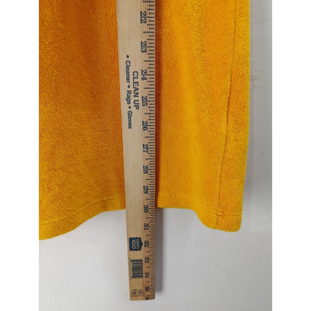 Zara Terry Cloth Tank Mini Dress Yellow Cover Up Small Beachy Vacation - Picture 10 of 12